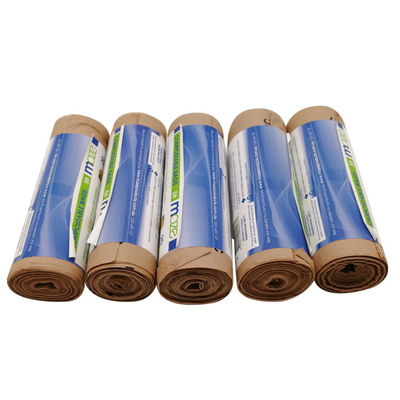 سعر جيد صديقة للبيئة بيع الجملة نشاة الذرة اللون المخصص المطبوع أكياس النفايات البلاستيكية المعدلة للترتيب الحيوي بنسبة 100٪ على اللفافة الانترنت