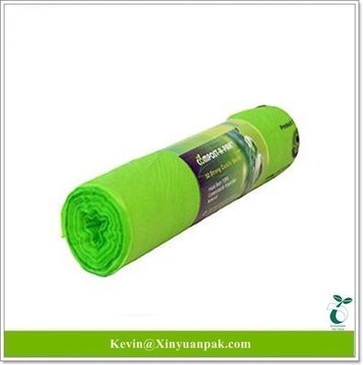 سعر جيد صديقة للبيئة بيع الجملة نشاة الذرة اللون المخصص المطبوع أكياس النفايات البلاستيكية المعدلة للترتيب الحيوي بنسبة 100٪ على اللفافة الانترنت