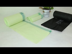 أكياس قمامة خضراء قابلة للتحلل الحيوي غير سامة مع شعار مخصص